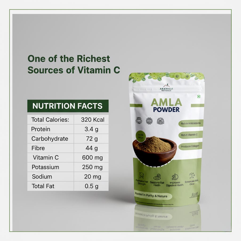 Amla Powder | Natural Vitamin C Superfood for Immunity & Hair Health