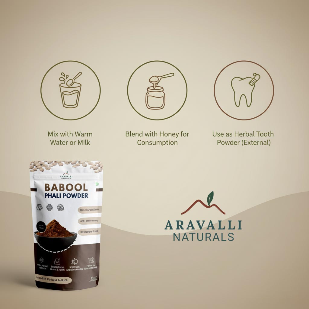 Babool Phali Powder | Plant-Based Bone & Joint Support | 100% Pure & Natural | Vegan & Organic