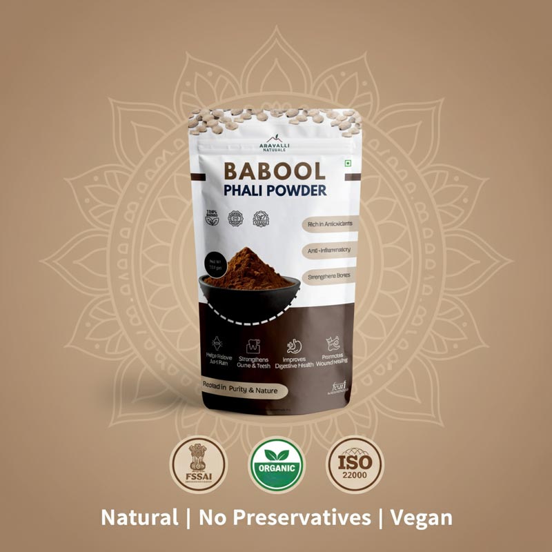 Babool Phali Powder | Plant-Based Bone & Joint Support | 100% Pure & Natural | Vegan & Organic
