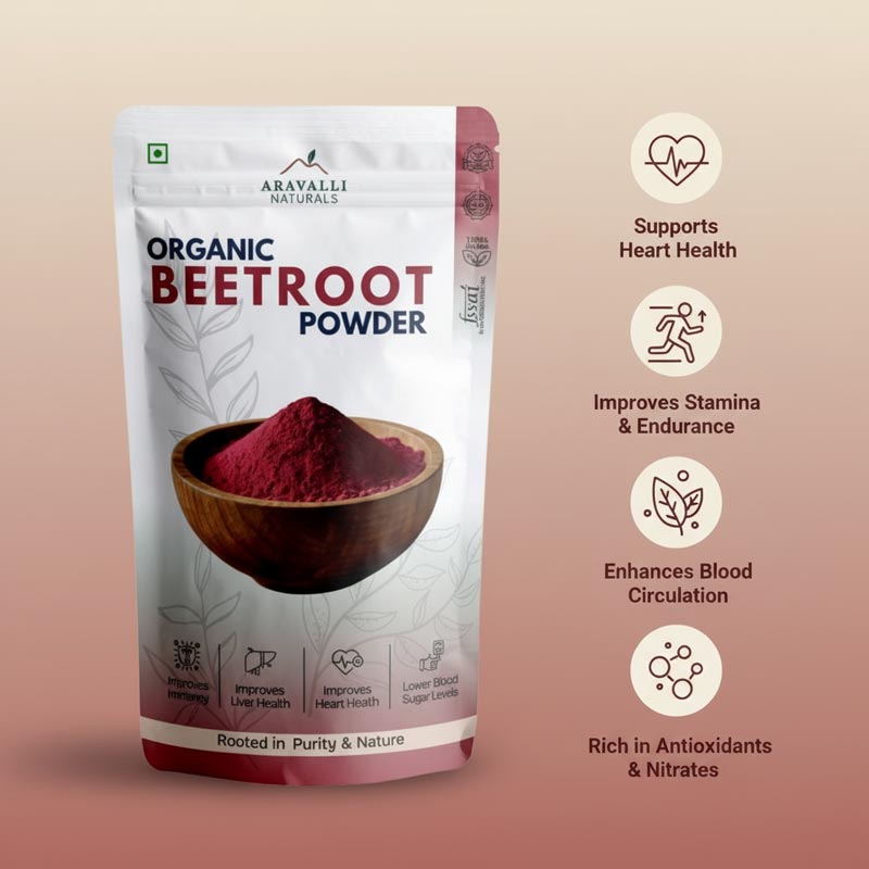 Dehydrated Beetroot Powder | Natural Energy, Stamina & Heart Health | 100% Plant-Based