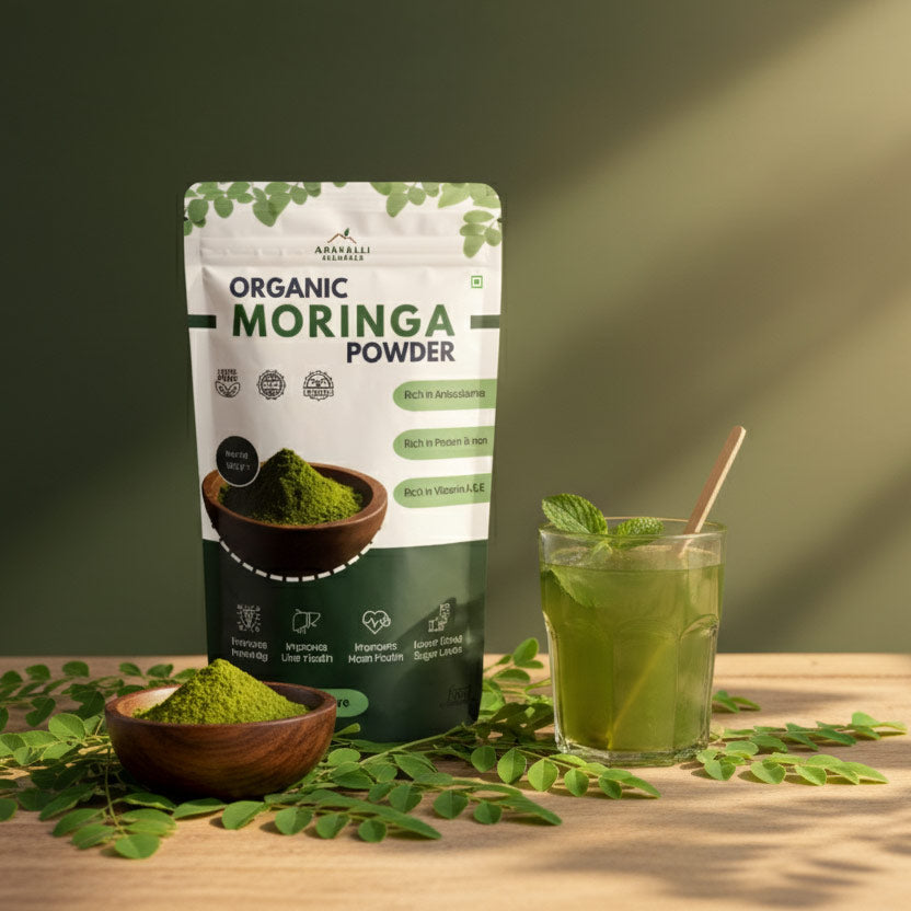Moringa Powder | Plant-Based Superfood for Energy & Wellness | Pure & Organic
