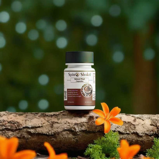 SpiroShakti Babool Phali Capsules - Herbal Support for Bone & Joint Health