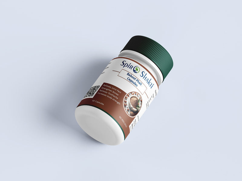 SpiroShakti Babool Phali Capsules - Herbal Support for Bone & Joint Health