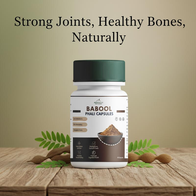 Babool Phali Capsules | Natural Joint & Bone Support | 100% Plant-Based