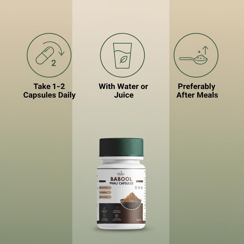 Babool Phali Capsules | Natural Joint & Bone Support | 100% Plant-Based