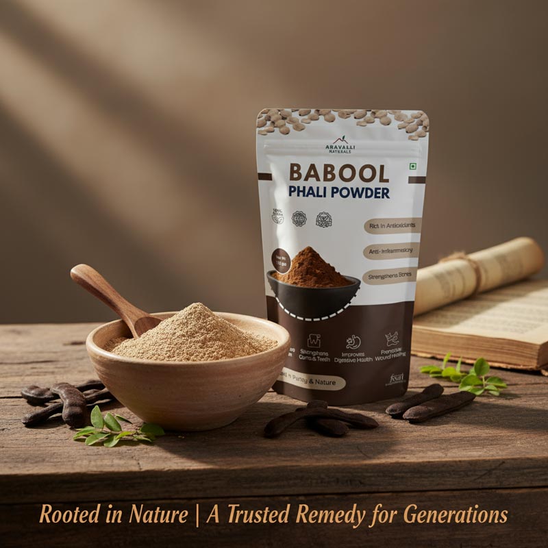 Babool Phali Powder | Plant-Based Bone & Joint Support | 100% Pure & Natural | Vegan & Organic