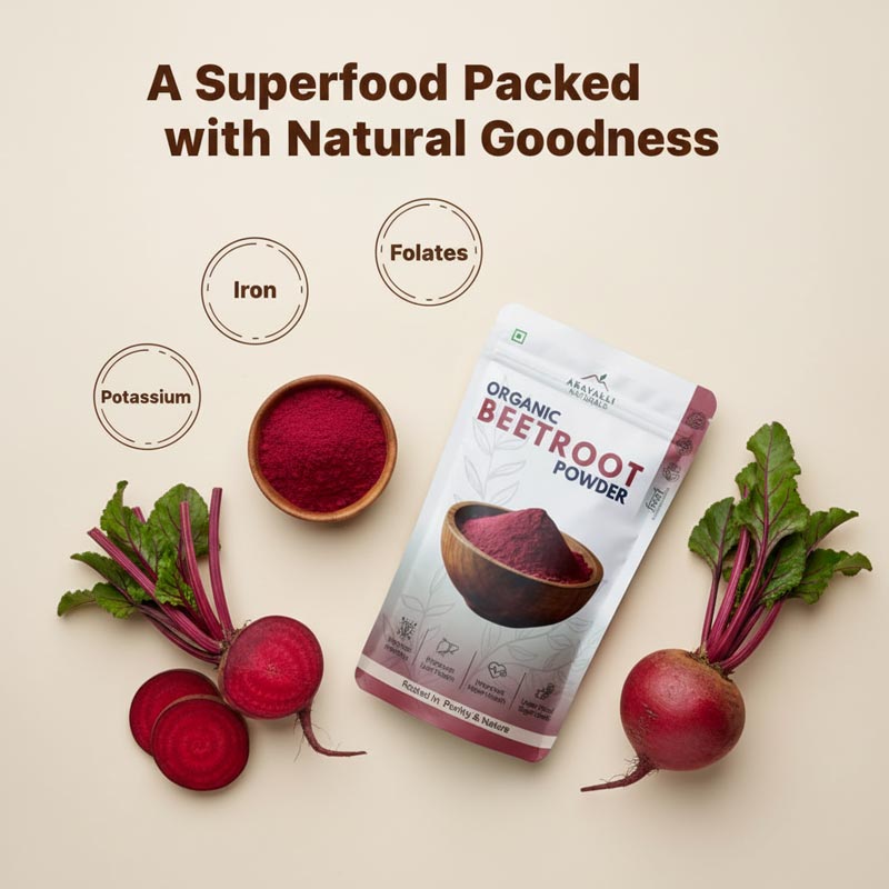 Dehydrated Beetroot Powder | Natural Energy, Stamina & Heart Health | 100% Plant-Based