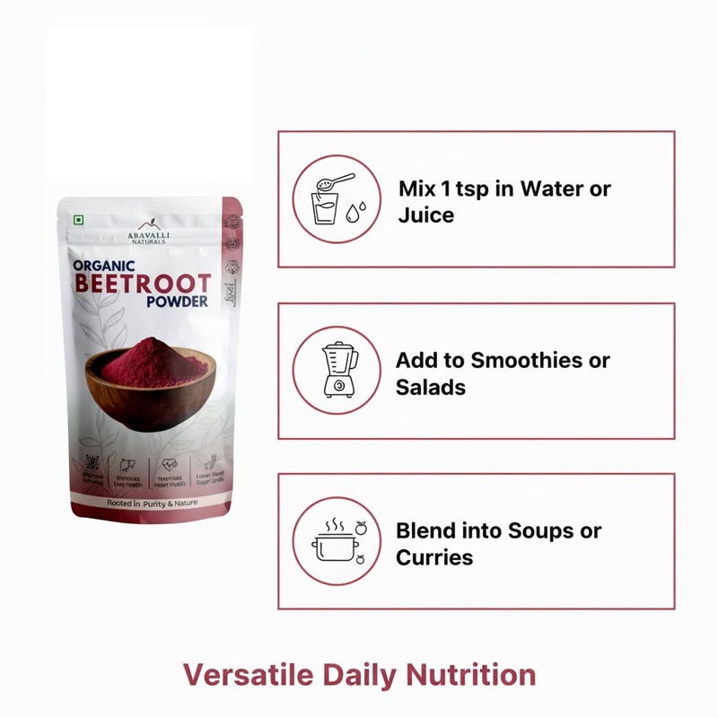 Dehydrated Beetroot Powder | Natural Energy, Stamina & Heart Health | 100% Plant-Based