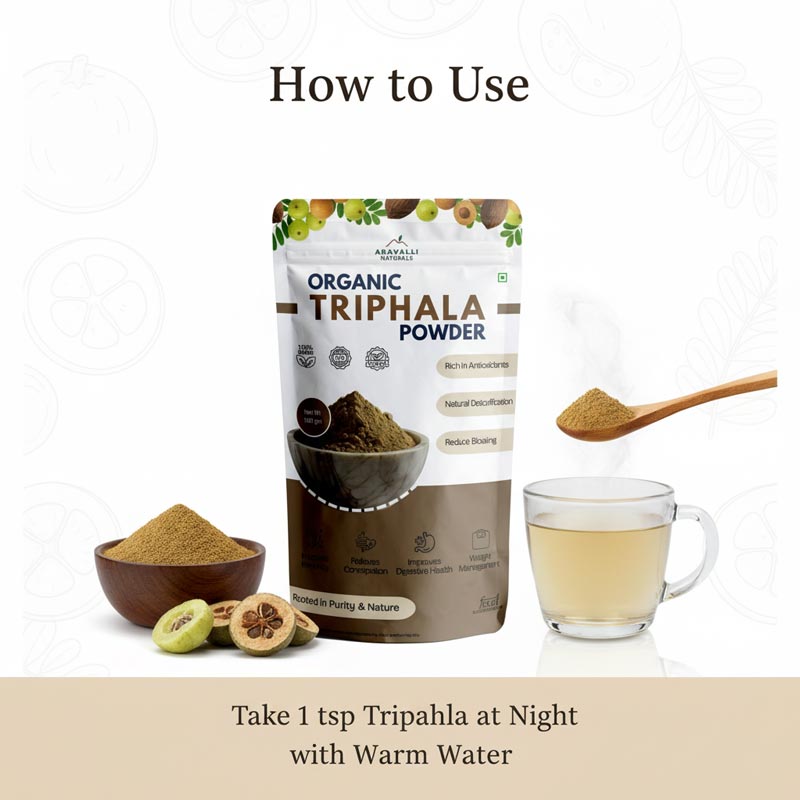 Detox & Digestion Combo: Triphala Powder + Moringa Powder
