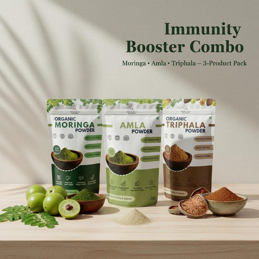 Immunity Booster Combo: Moringa + Amla + Triphala