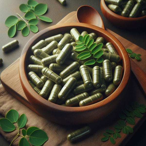 SpiroShakti Pure Moringa Capsules - Herbal Supplement to Support Heart Health