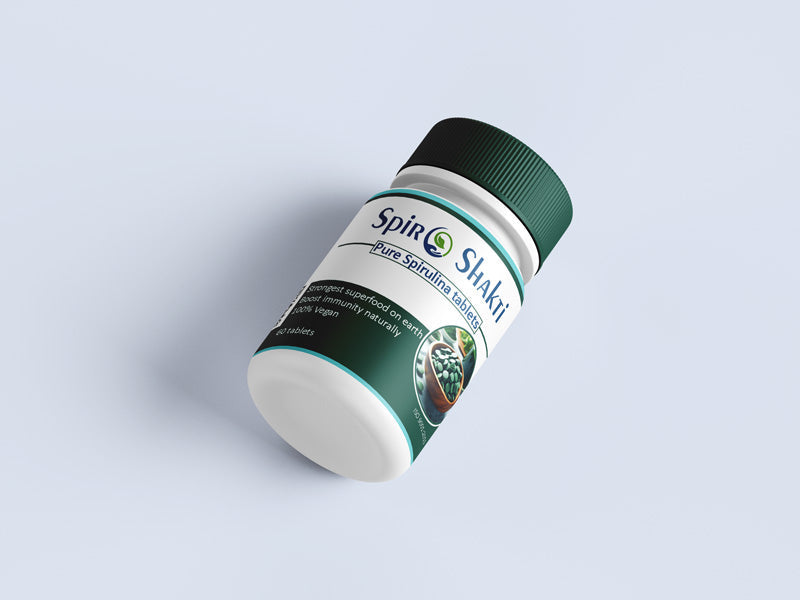 SpiroShakti Spirulina Tablets - Superfood Supplement for Overall Well‑Being