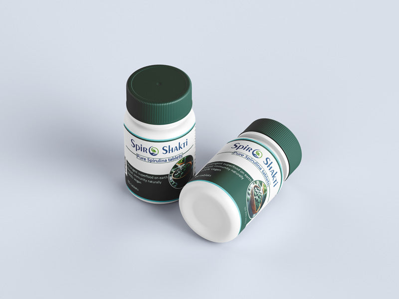 SpiroShakti Spirulina Tablets - Superfood Supplement for Overall Well‑Being
