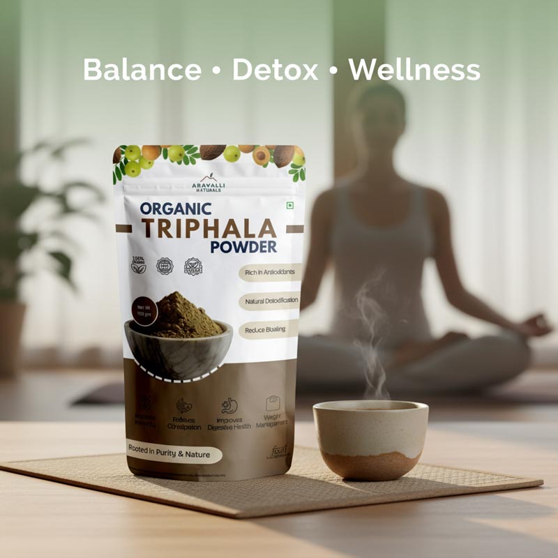 Triphala Powder | Plant-Based Digestive Wellness & Detox | 100% Pure & Organic