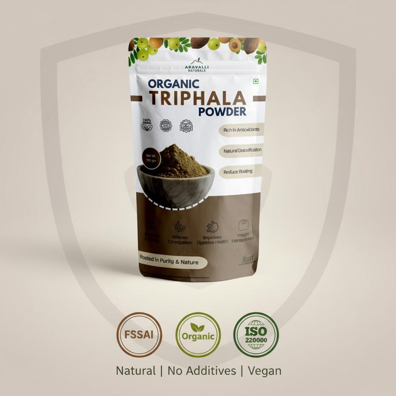 Triphala Powder | Plant-Based Digestive Wellness & Detox | 100% Pure & Organic