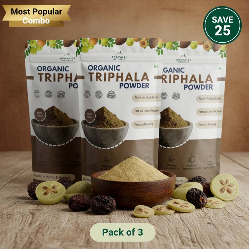 Triphala Powder | Plant-Based Digestive Wellness & Detox | 100% Pure & Organic