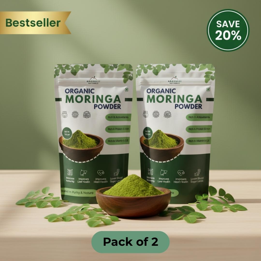 Moringa Powder | Plant-Based Superfood for Energy & Wellness | Pure & Organic